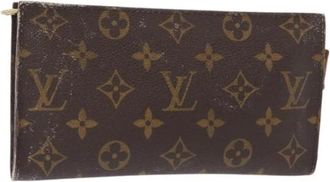 Louis Vuitton Pre-owned Clutches, female, Brown, Size: ONE SIZE Pre-owned Canvas Clutch