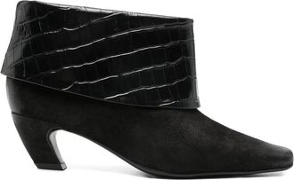 Marc Ellis Stivali con effetto coccodrillo 55mm - Nero
