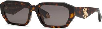 Roberto Cavalli Vierkante zonnebril - Dames - Zonnebrillen - Bruin - 57 MM - Accessoires