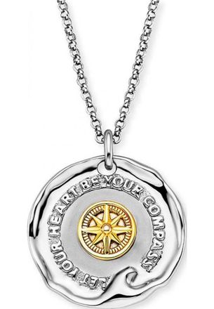Engelsrufer Womens ERN-TALISMAN-WAVE-BI Ladies Talisman Necklace - Multicolour Sterling Silver - One Size