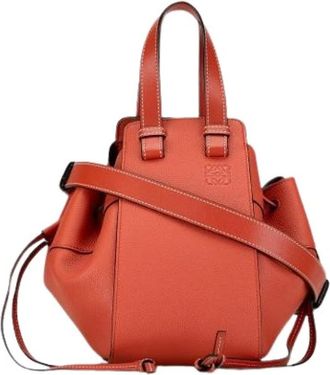 Loewe Pre-owned Hammock Satchel - Dames - Vintage Handtas - Oranje - ONE Size - Leer - Vintage