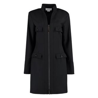 Genny Short Dresses, female, Black, Size: XL Wool-blend Dress