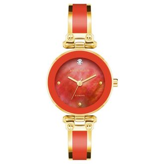 Anne Klein Accented Red Dial Ladies Watch AK-1980RDGB