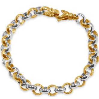 Pompeii3 Mens Rolo Link 14k Gold (49gram) or Platinum (80gram) 9mm Bracelet 8.5