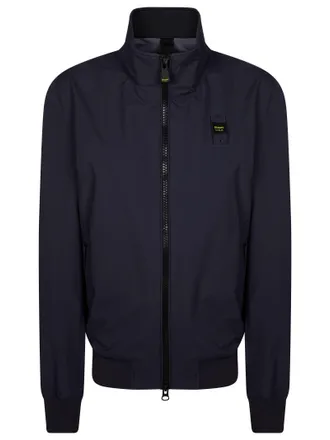 Blauer Anson High Collar Branded Patch Bomber
