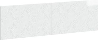 vidaXL Cabecero Montada En La Pared Delft Blanco Brillante Vidaxl