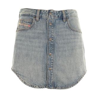 Diesel Denim Skirts, female, Blue, Size: W25 De-Ard Denim Skirt