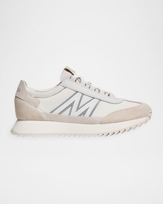Moncler Pacey2 Suede and Nubuck Low-Top Sneakers