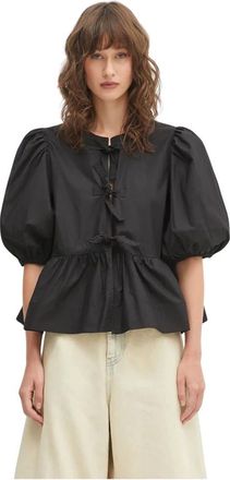 Ganni Donna, Camicette, Nero, M, new