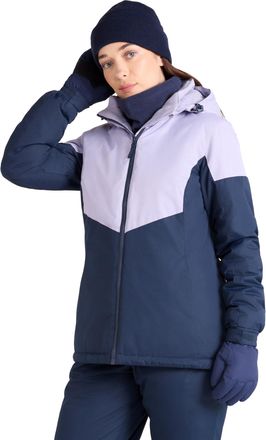 Mountain Warehouse Moon Womens Ski Jacket - Snowproof, Adjustable Hood - Ideal For Sports, Skiing, Snowboarding Light Purple Womens Size 22