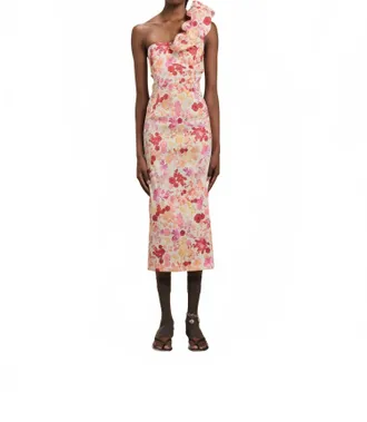 Kika Vargas Lucy Dress In Coral