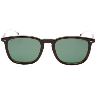 HUGO BOSS Bruin Gestreept Montuur Bruine Lens Zonnebril