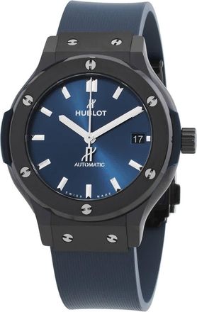 Hublot Classic Fusion Satin-finished Blue Sunray Dial Automatic Mens Watch 565.CM.7170.RX