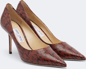 Jimmy Choo London Salones Love de piel grabada