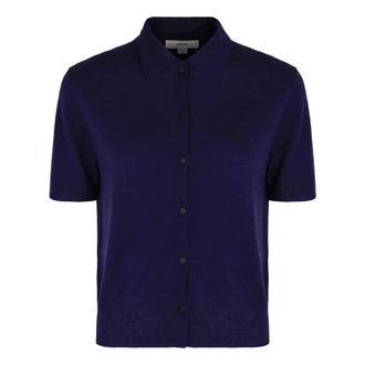 Vince Truien & Vesten, Dames, Blauw, S, Wol, Wollen Blend Gebreide Trui