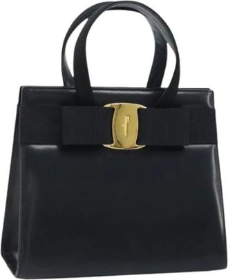 Ferragamo Pre-owned Handbags, female, Black, Size: ONE SIZE Pre-owned Hand Bag