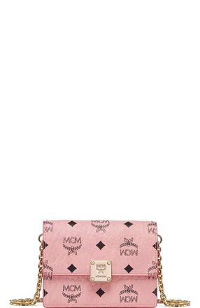 MCM Aren Chain Wallet in Visetos in Pink at Nordstrom