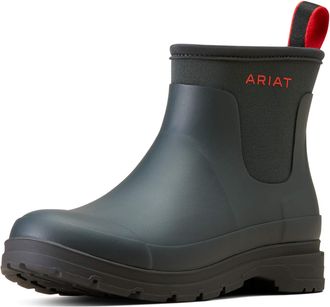 Ariat Womens Kelmarsh Shortie Rubber Boots in Navy, B Medium Width, Size 4.5, by Ariat