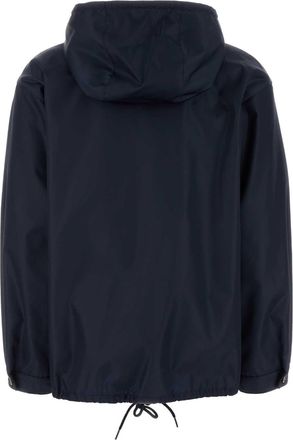 Prada Womens Dark Blue Re-Nylon Jacket Blu Exterior: Giubbini