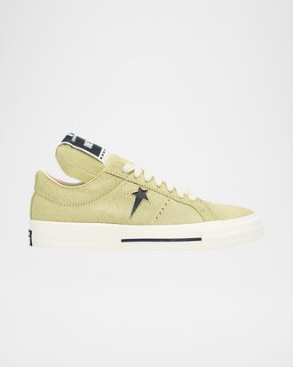 DRKSHDW RICK OWENS x Converse Men & apos;s Onestr Calf Hair Low-Top Sneakers