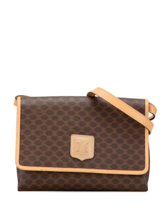 Celine 2013 Macadam Coated canvas crossbodytas - Bruin