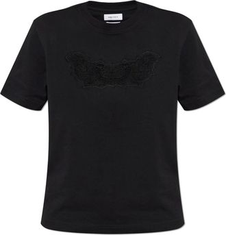 Alexander McQueen Oversized T-shirt van katoen - Dames - T-shirts - Zwart - S - Katoen - Tops