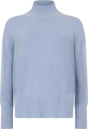 PESERICO Dames, Truien, Blauw, Maat: XL Wol