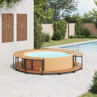 vidaXL Spa Contour 273x53 Cm Acacia Madeira