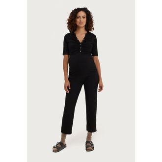 Nom Maternity Calista Maternity & Nursing Top in Black at Nordstrom, Size X-Small