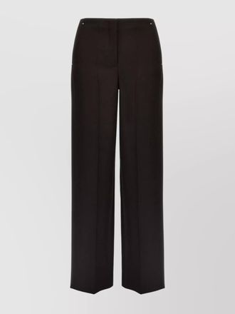 Fendi virgin wool high-rise wide-leg tailored trousers