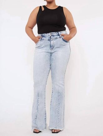Kancan High Rise Flare Jeans - Plus In Light Wash