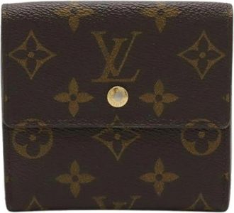 Louis Vuitton Pre-owned Canvas Portemonnee - unisex - Vintage Accessoires - Bruin - ONE Size - Vintage