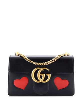 Gucci Marmont Chain Patchwork Leather Medium shoulder bag - Black