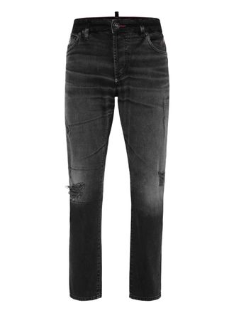 Philipp Plein distressed jeans - men - Cotton - 29 - Black