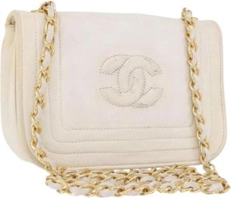 Chanel Pre-owned Vintage Shoulder Bag - Dames - Vintage Schoudertas - Beige - ONE Size - Vintage