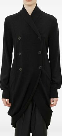 Meimeij draped cardigan - Black