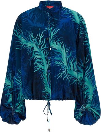 F.R.S. FRS. Bedrukte zijden blouse