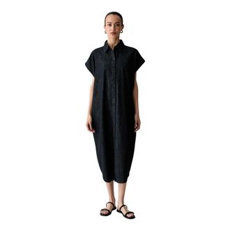 Benetton Dames, Jurken, Blauw, Maat: XS Katoen