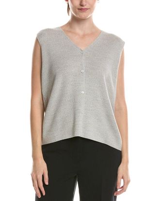 Eileen Fisher Eileen Fisher Wool V-Neck Vest