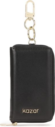 Kazar Leren hoes voor kaarten en documenten - Dames - Sleutelhangers & Tashangers - Zwart - ONE Size - Leer - Accessoires