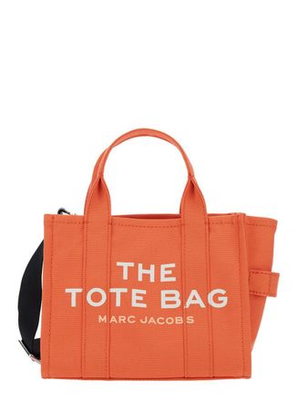 Marc Jacobs Traveler Handbag Orange Tote Bag With Logo In Fabric Woman