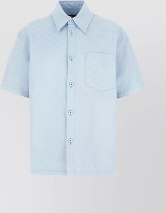 Gucci light cotton shirt with monogram pattern