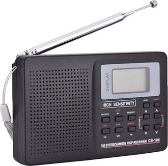 OEM Radio De Transistores A Pilas, Radio De Transistores A Pilas, Radio Port&aacute;til, Radio Peque&ntilde;a, Mini Radio De Emergencia Fm/am, Radio A Pilas