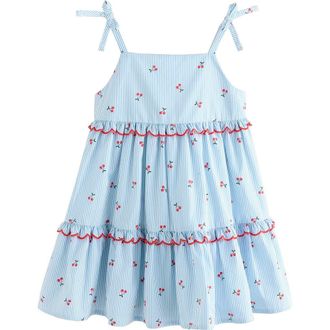 Next Kids Cherry Stripe Sundress in Blue at Nordstrom, Size 1.5-2Y