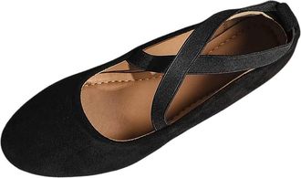 Generic Black Womens Casual Moccasins with Round Toe and Wedge Heels Design Comfortable Sole for Everyday Wear Flock Material