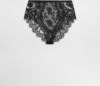 Dolce & Gabbana High-waisted Lace Briefs - Woman Underwear Black 4