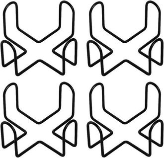 OEM Soporte Para Posavasos - 4 Soportes Met&aacute;licos Para Posavasos - Para Posavasos Redondos Y Cuadrados - Desde 4 Pulgadas, Apto Para 4 A 8 Posavasos