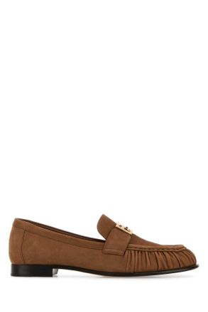 Fendi Biscuit Suede Loafers