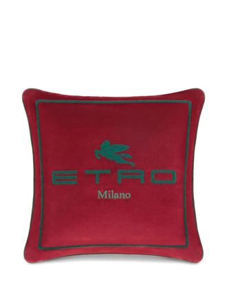 Etro Home Cuscino con ricamo (45cm x 45cm) - Rosso