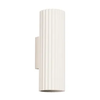 Wonderlamp Aplique de pared de aluminio beige con 2 luces gu10